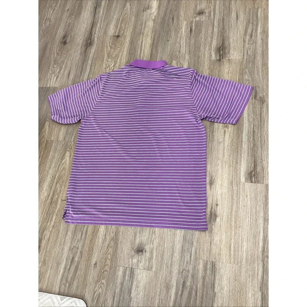 Donald Ross Sport Golf Polo Shirt Men's Blue Green Striped Shirt XL - Picture 11 of 13